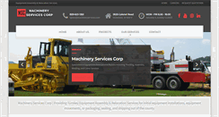 Desktop Screenshot of machineryservices.com