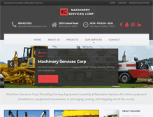 Tablet Screenshot of machineryservices.com